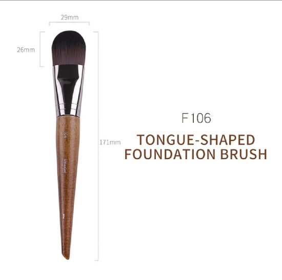 Tongue Shaped Foundation Brush F106